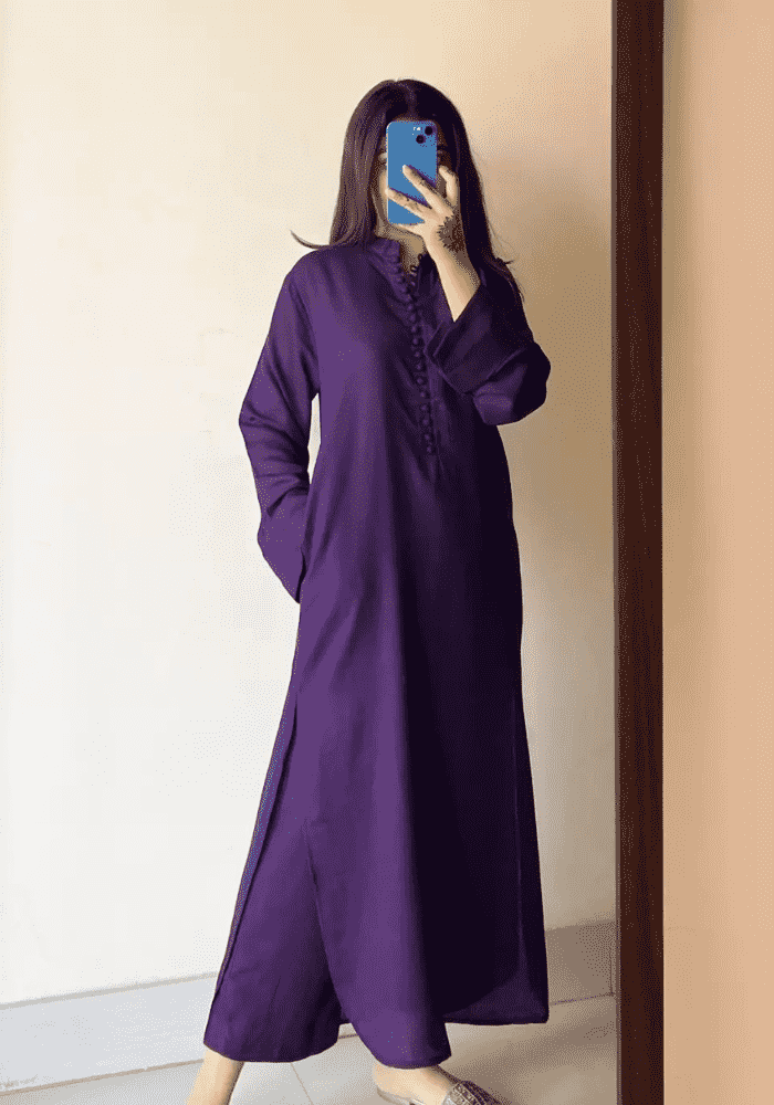 Rayon Kurta Trouser Set with Georgette Dupatta