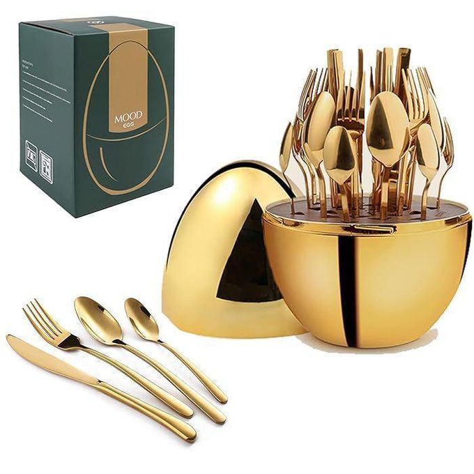 Executive Eggshell 36pc Executive Cutlery Set