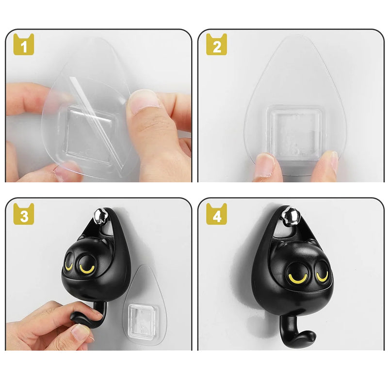 Cute Kitten Eye Blink Cat Hooks