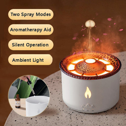 Ultrasonic Essential Oil Volcano Humidifier