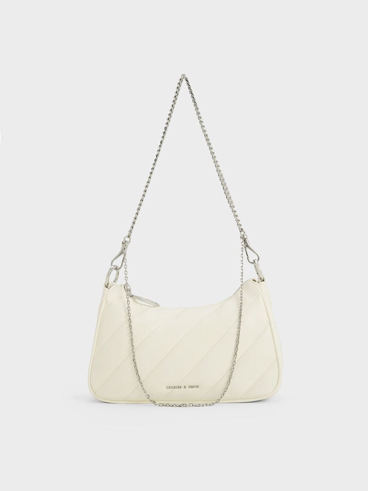 Philomena Puffy Chain-Strap Crossbody Bag