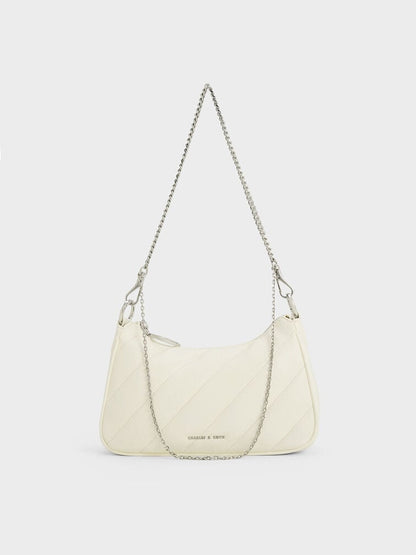 Philomena Puffy Chain-Strap Crossbody Bag