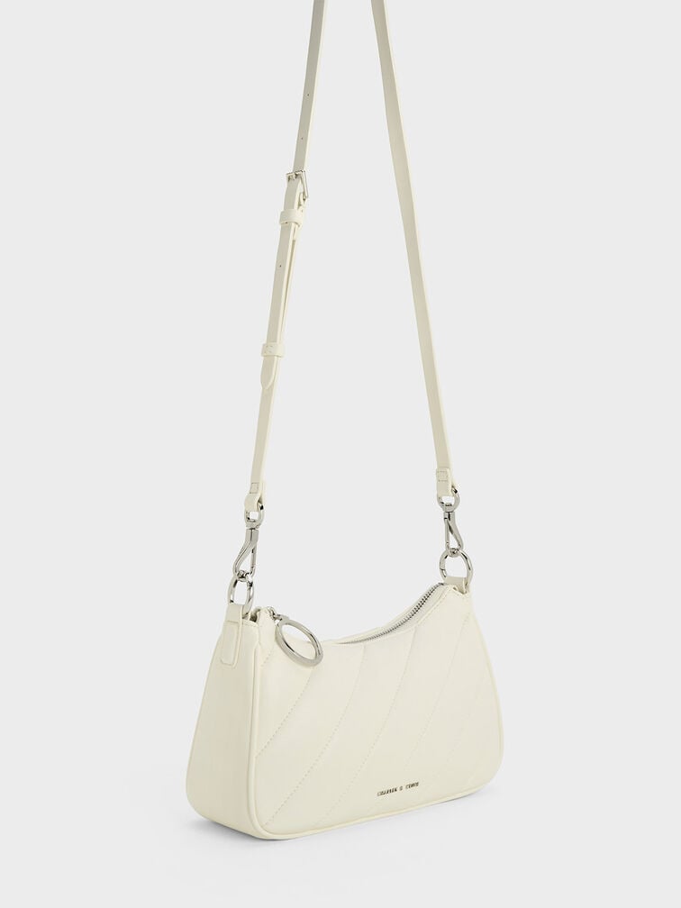 Philomena Puffy Chain-Strap Crossbody Bag