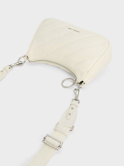 Philomena Puffy Chain-Strap Crossbody Bag