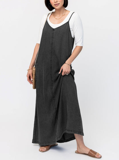 Women's Denim Maxi Jumper Dress