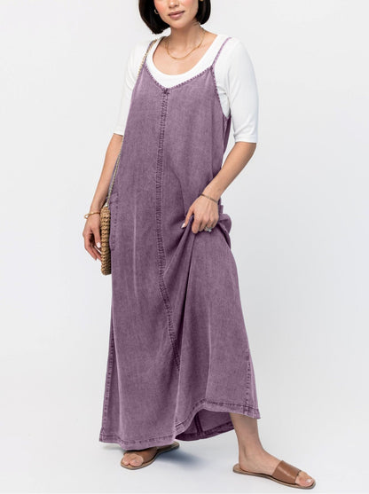 Women's Denim Maxi Jumper Dress