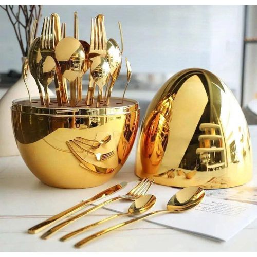 Executive Eggshell 36pc Executive Cutlery Set