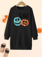 Boo Pumpkin And Ghost Graphic Tee - Turquoise