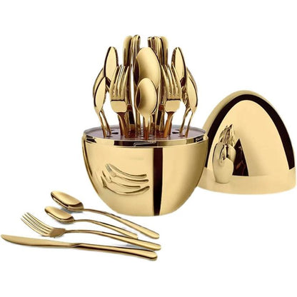 Executive Eggshell 36pc Executive Cutlery Set