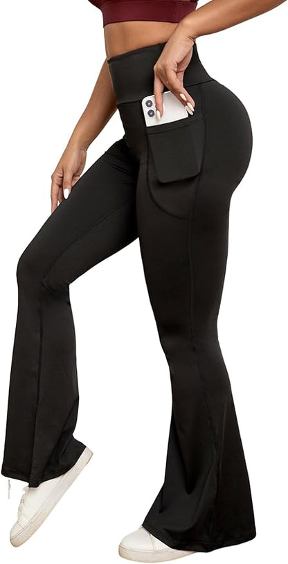 High Waisted Flares Bottom Leggings