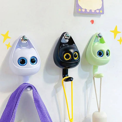 Cute Kitten Eye Blink Cat Hooks