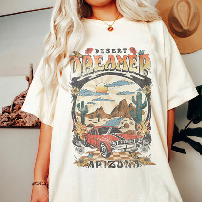 Western Graphic Round Neck T-Shirt