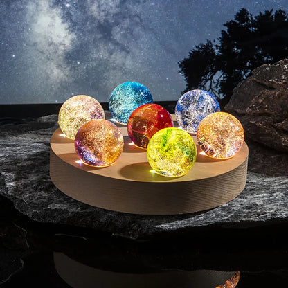 Luminous Crystal Ball Ornaments