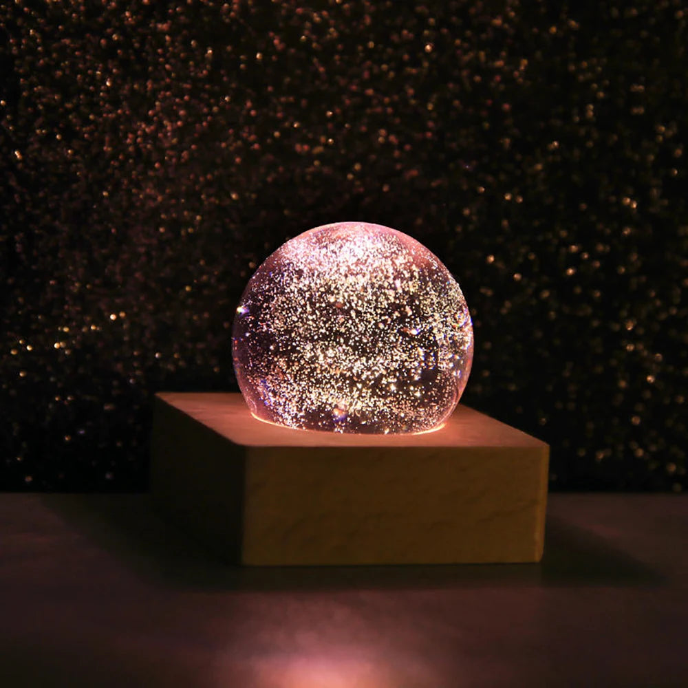 Luminous Crystal Ball Ornaments