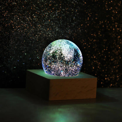 Luminous Crystal Ball Ornaments