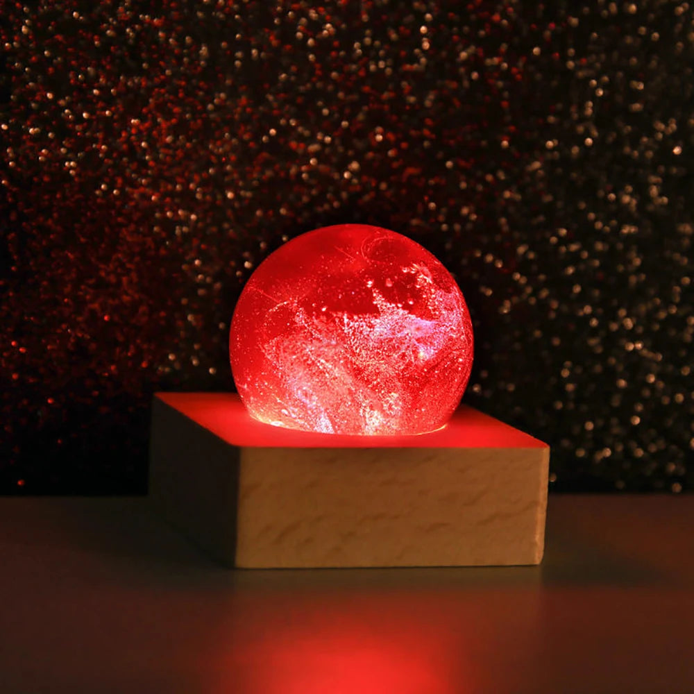 Luminous Crystal Ball Ornaments