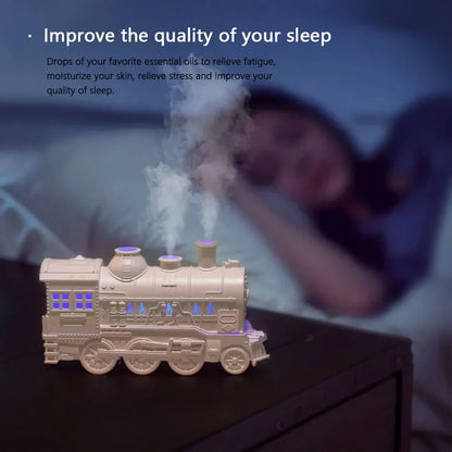 Train Shape Air Humidifier Purifier Aroma Diffuser