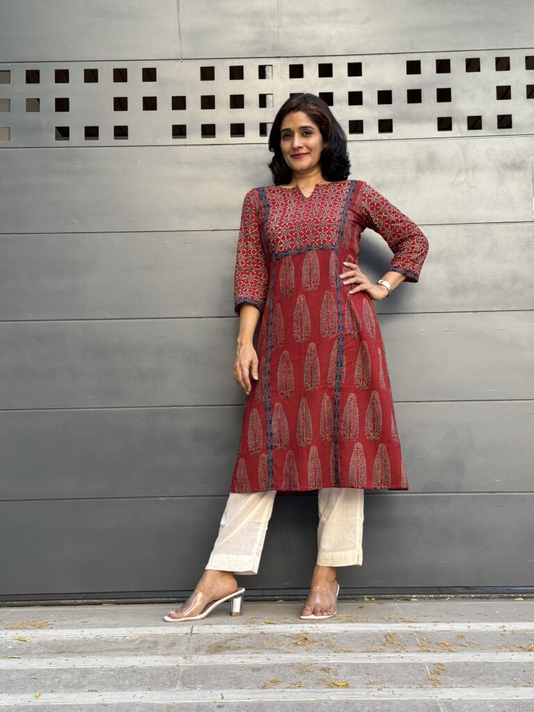 Ajrakh Elegance Kurta-Pant Set