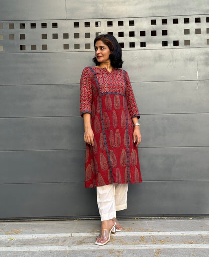 Ajrakh Elegance Kurta-Pant Set