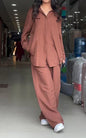 Casual Lapel Solid Color Suit